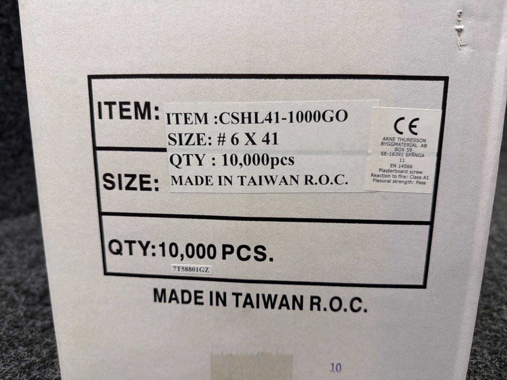 1579248-2 10,000 pcs Banded Combination screw Plaster 41 mm