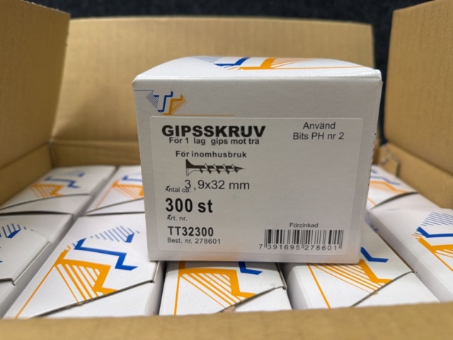 1579264-2 6000 pcs Drywall screws 3.9x32 mm Thuresson Fastening
