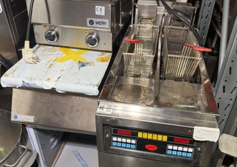 Fritös, spisplattor, avlastningbänk - Mirror, Wery, Mareno