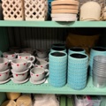 1406073-6 Florist's party - decorative materials, pots, vases, baskets