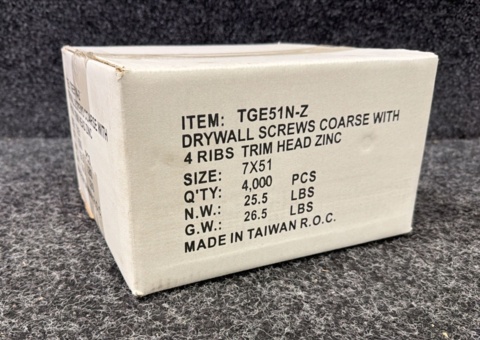 Approximately 4000 drywall screws 51 mm