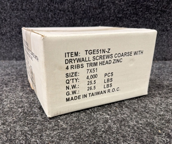 Ca 4000 st Gipsskruv 51 mm på auktion i Västra Götaland, Svenljunga hos PS Auction