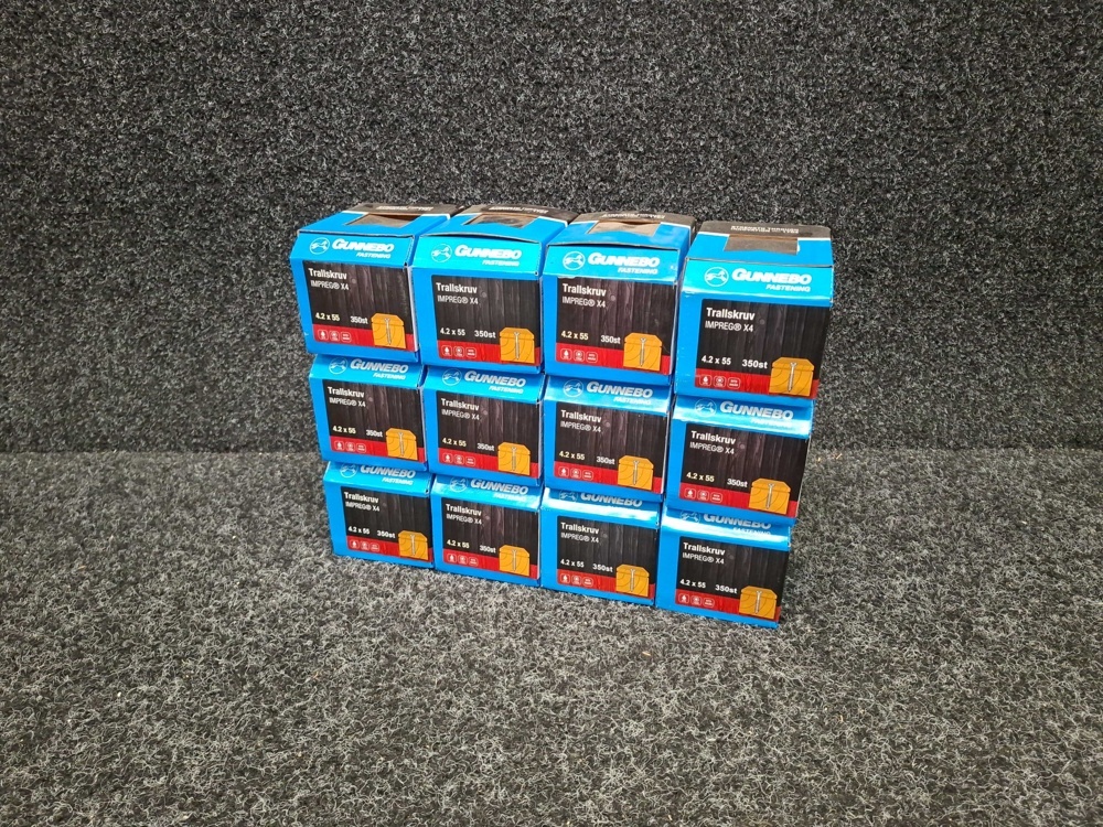 1580391-1 4200 pcs Decking screws 4.2x55mm, Gunnebo