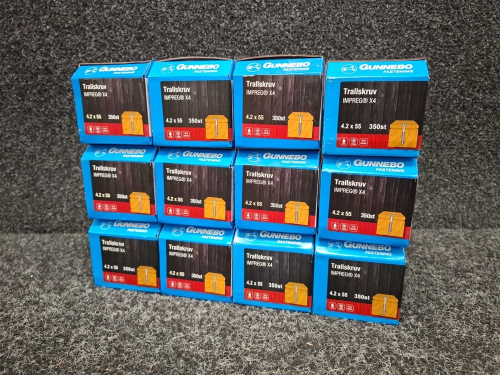 1580391-2 4200 pcs Decking screws 4.2x55mm, Gunnebo
