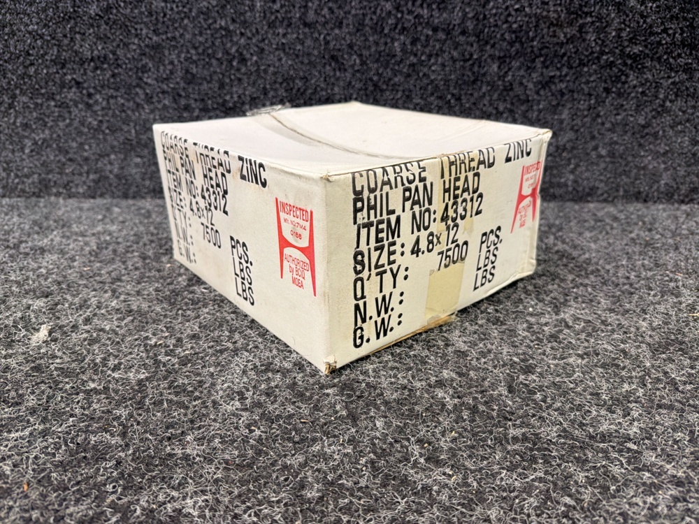 1579469-1 Ca 7500 st Montageskruv 4,8x12 mm