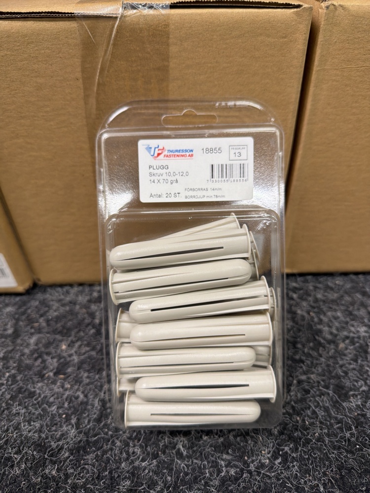 1579588-2 Approx. 600 pcs. Plug 14x70mm, Thuresson Fastening