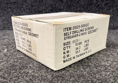 Approximately 10,000 pcs Drill/Drywall screw 25 mm