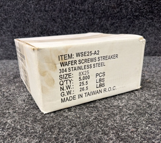 1579505-1 Approx. 5000 pcs. Mounting screw Stainless steel 25 mm