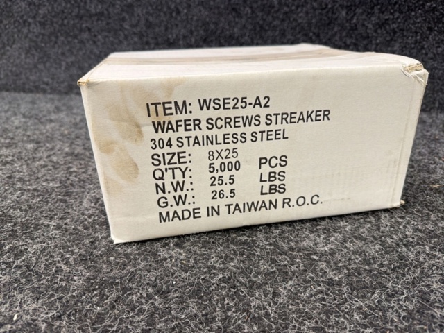 1579505-2 Approx. 5000 pcs. Mounting screw Stainless steel 25 mm