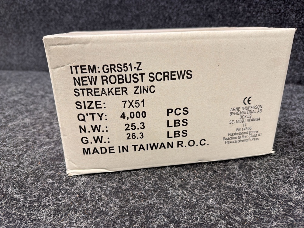1579525-2 Approximately 4000 pcs. Drywall screws Robust 4.0x51 mm