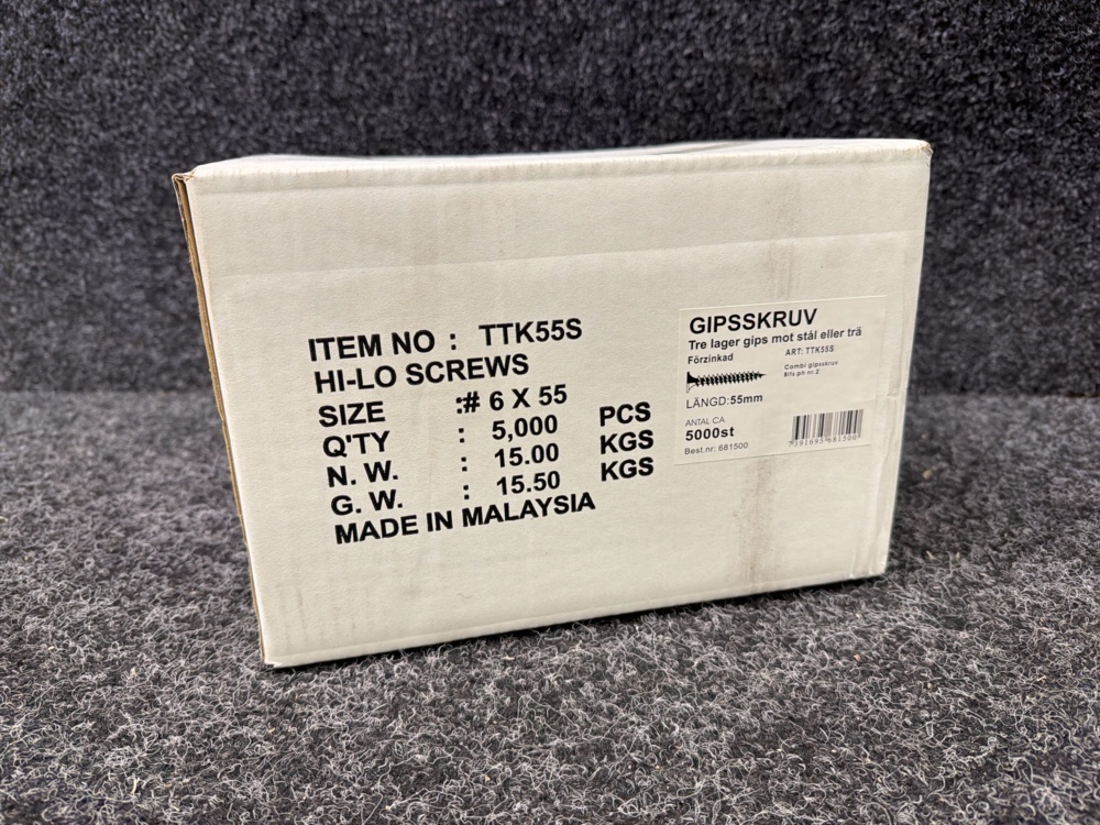 1579390-1 Ca 5000 st Gipsskruv 3.9x55mm