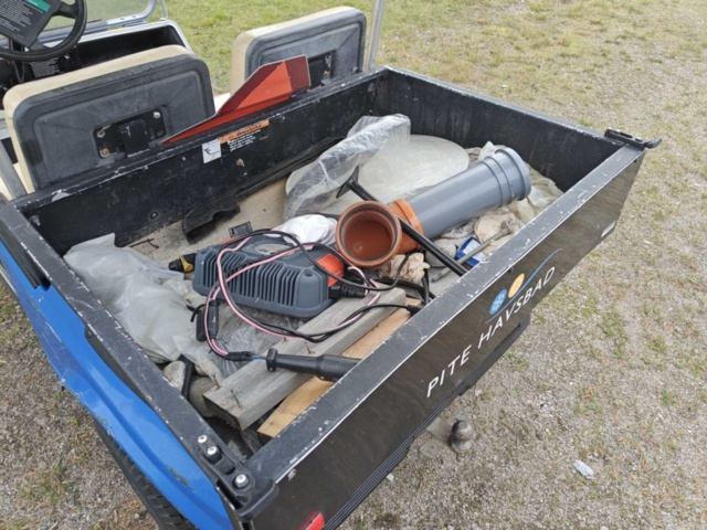 1564869-7 Elfordon Clubcar reparationsobjekt / reservdelsfordon