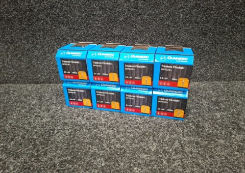 1600 pcs Wood Screw Countersunk 6.0x60mm, Gunnebo