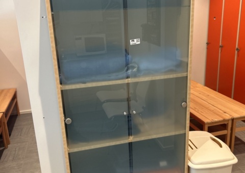Cabinet with glass doors