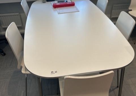 Dining table and chairs, 10 pcs - IKEA