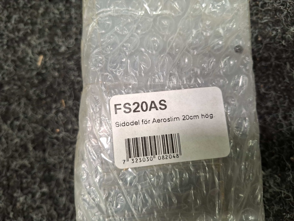 1580147-2 2 st sidodelar för Aeroslim 20cm