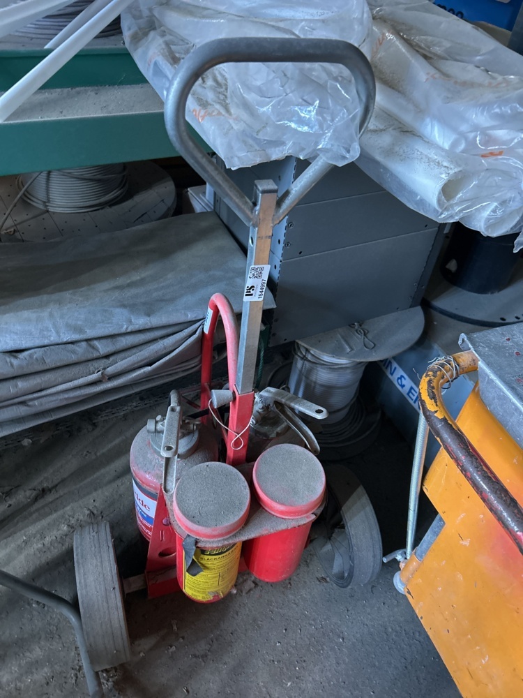 1544997-1 Brandsläckare på transportvagn - Kidde Pulver ABC