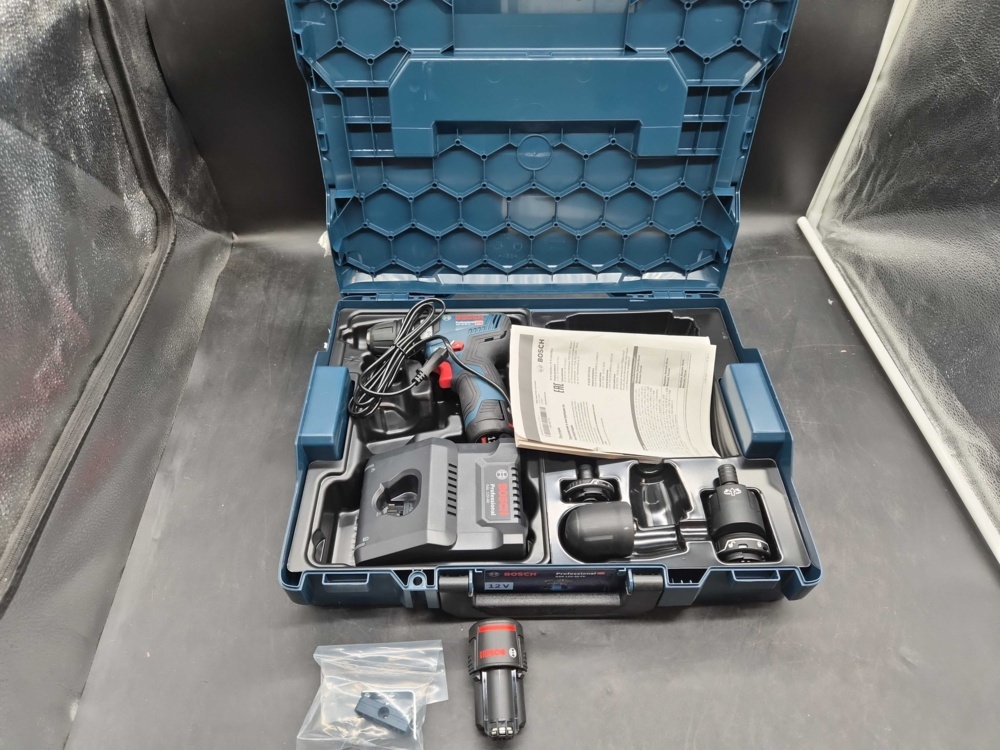 1580500-3 Borrskruvdragare - Bosch GSR 12V-35 FC, med batteri, utställningsexemplar