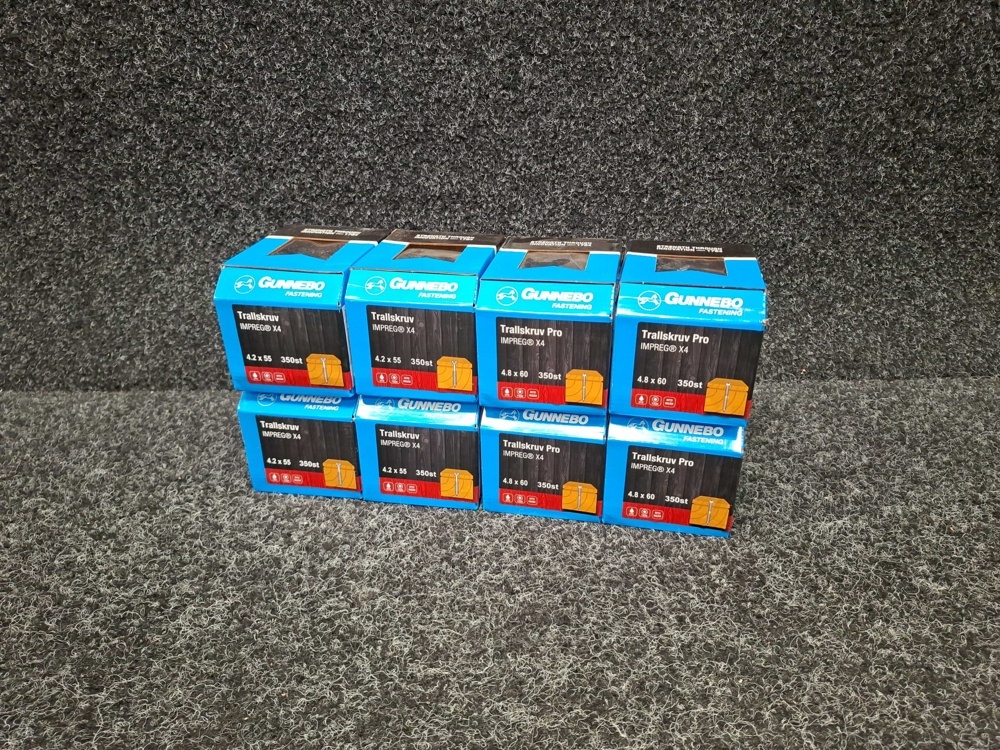 1580481-1 2800 pcs Trallskruv Pro 4.2x55 & 4.8x60mm, Gunnebo