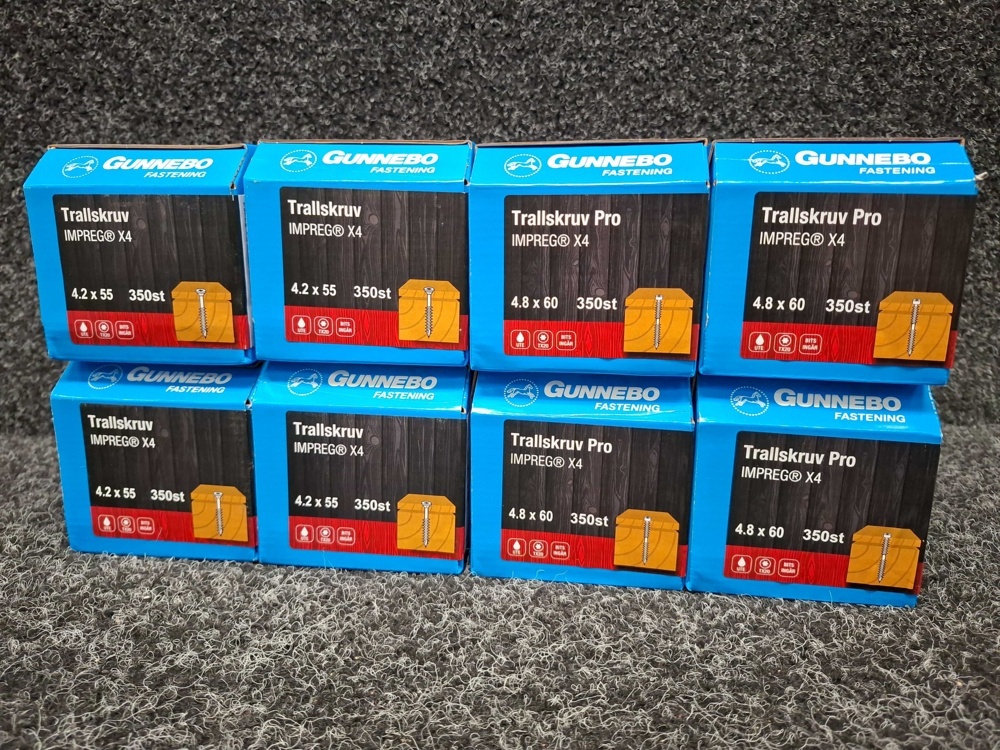 1580481-2 2800 pcs Trallskruv Pro 4.2x55 & 4.8x60mm, Gunnebo