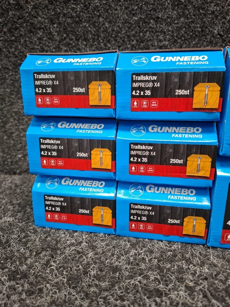 1580484-2 3450 st Trallskruv 4.2x35, 4.2x45 & 4.2x55mm, Gunnebo