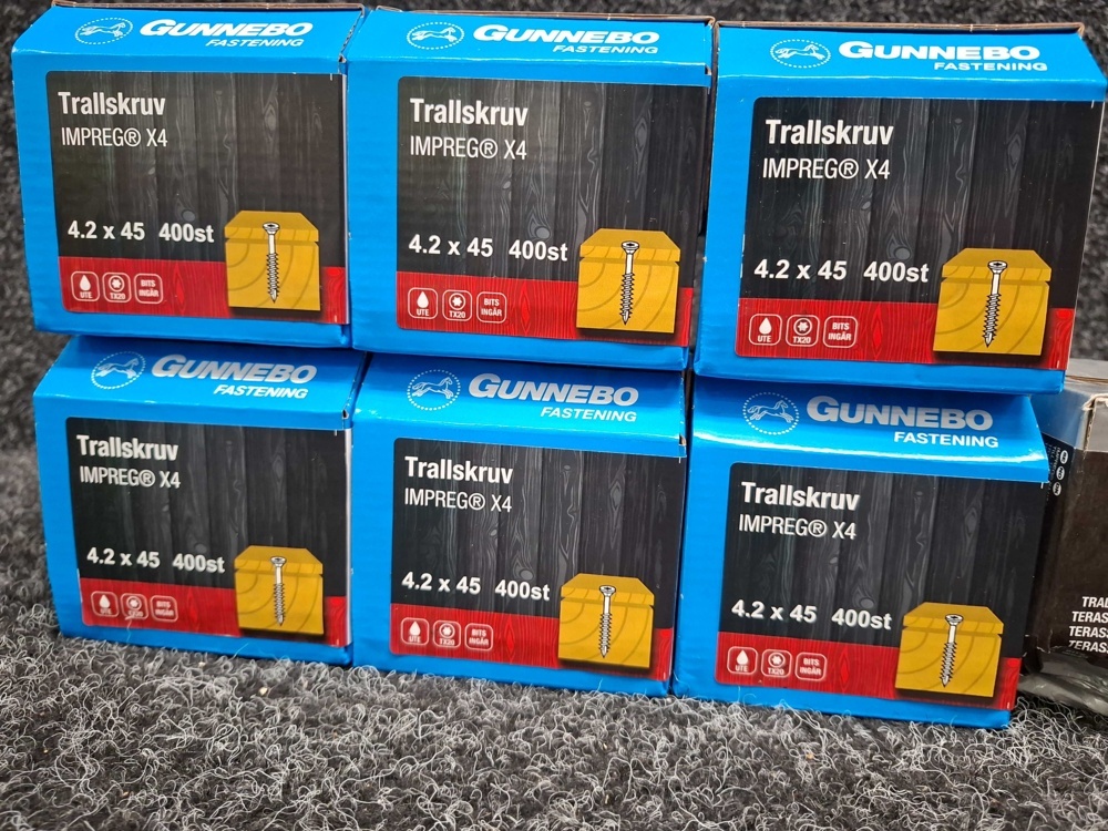 1580485-2 2750 st Trallskruv 4.2x45 & 4.8x60mm, Gunnebo