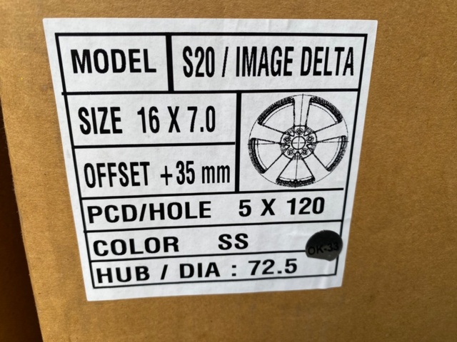 1580523-4 Aluminum rims 4 pcs new - IMAGE DELTA