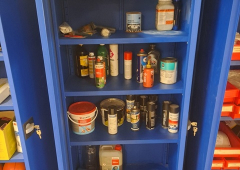 Sheet metal cabinet