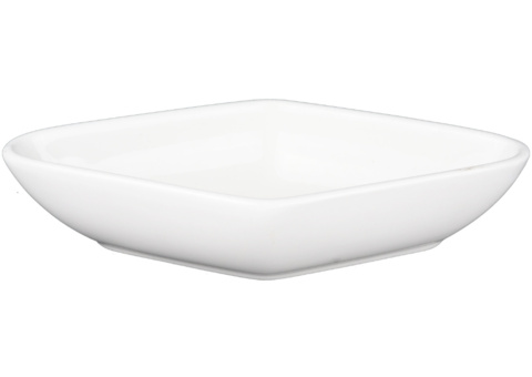 Bowl rhombus small, 48 pcs - size 20 x 10 x 4.5 cm, cream white