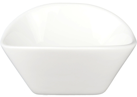 Mini bowl rectangular rounded edges, 72 pcs - size 10.5 x 9 x 5.5 cm, white