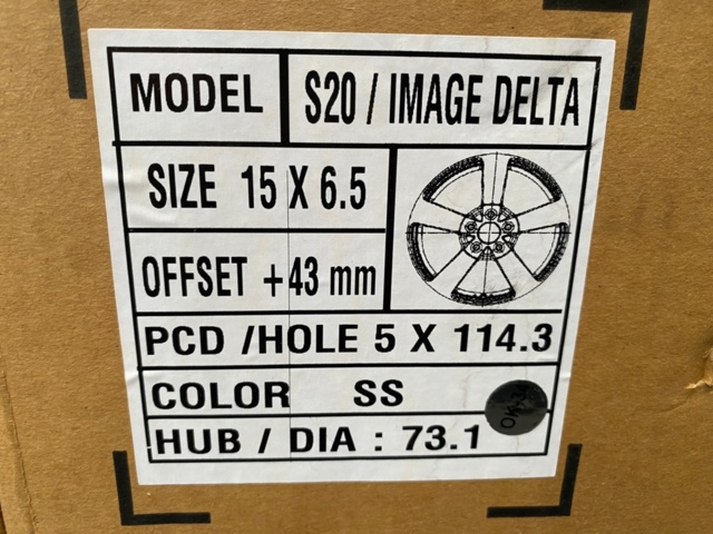 1580526-2 Aluminum rims 4 pcs new, 5x114.3 - IMAGE DELTA