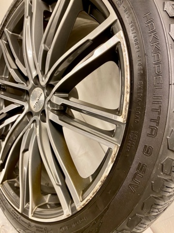 1580527-5 21" Winter wheels with Nokian studded tires