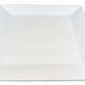 1580773-1 Mindre traditionell fyrkantig tallrik, 12 st - stl 28 x 28 x 2 cm, vit