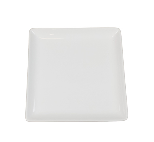 Fyrkantig assiett, 24 st - stl 18 x 18 x 2,3 cm, vit på auktion i Skåne, Helsingborg hos PS Auction