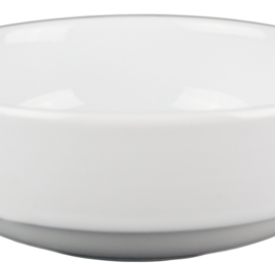 1581001-1 Rund skål platt botten, 48 st - stl 15Ø x 5,5 cm, vit