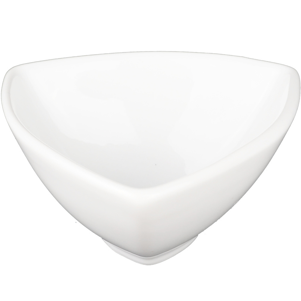 1581019-1 Mini dipping bowl triangular, 144 pcs - size 10 x 10 x 5 cm, white