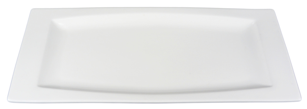 1581204-1 Rektangulärt fat avlångt mjukformad, 18 st - stl 34,5 x 14,5 x 2,5 cm, krämvit