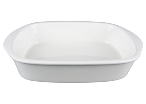 Stor rektangulär form, 18 st - stl 30 x 22 x 5 cm, krämvit