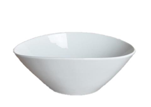 Oblong bowl, 23 pcs - size 22 x 19 x 8 cm, white