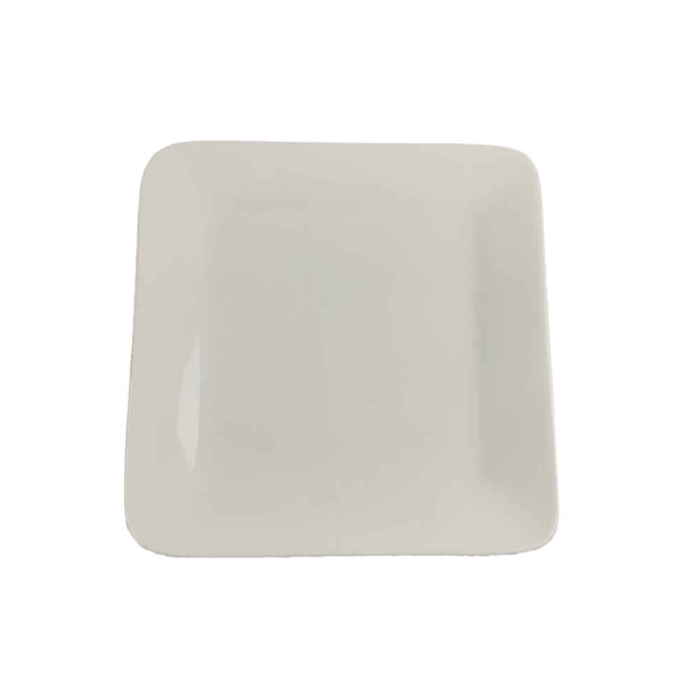 1581281-1 Square plate, 32 pcs - size 18 x 18 x 2 cm, cream white