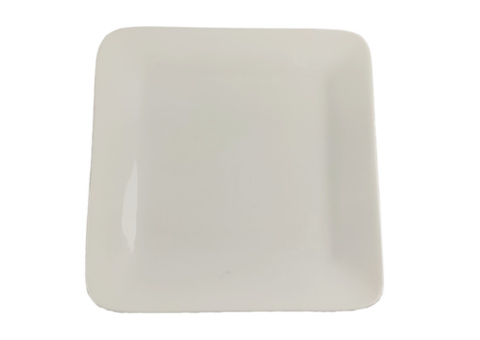 Fyrkantig assiett, 32 st - stl 18 x 18 x 2 cm, krämvit