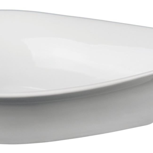 1581290-1 Large bowl drop, 24 pcs - size 30.5 x 18 x 8 cm, white