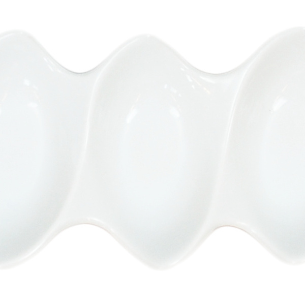 1581300-1 Mini bowl three-piece, 144 pcs - size 16 x 9 x 3 cm, white