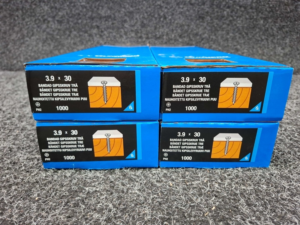 1581442-2 4000 pcs Banded Drywall Screw Wood 3.9x30mm, Gunnebo