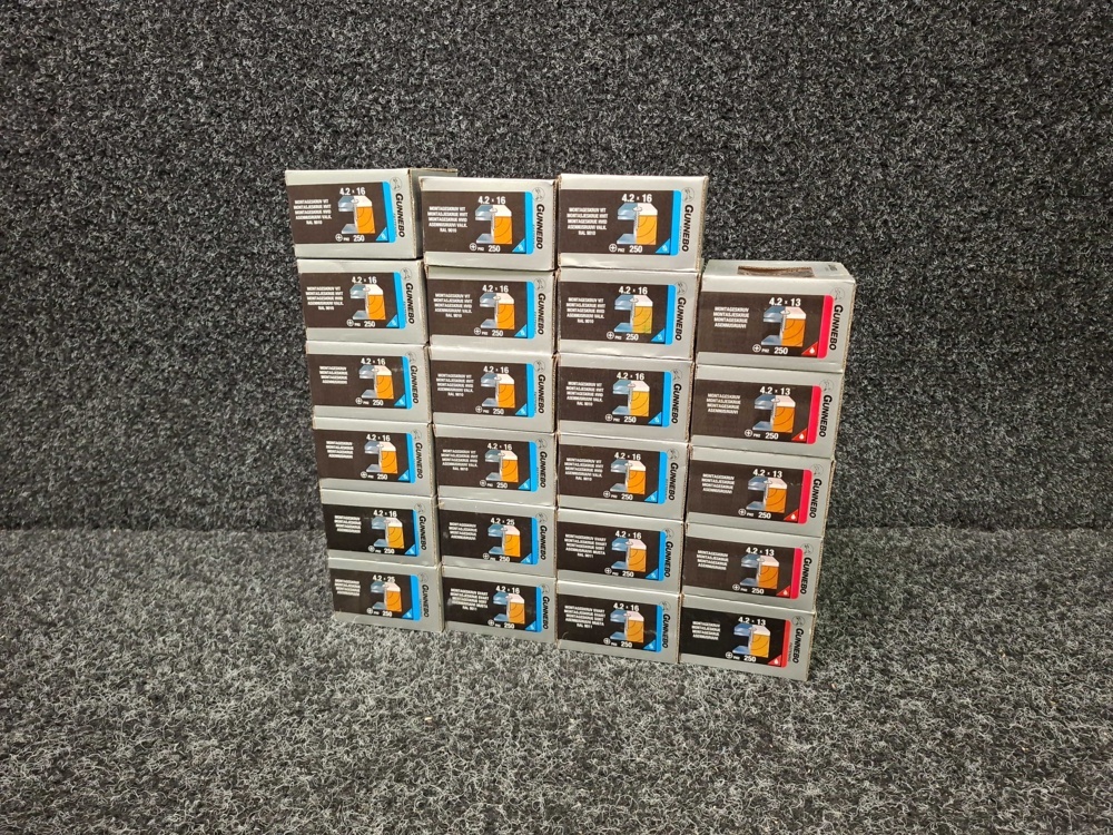 1581450-1 5750 pcs Mounting screws 4.2x13, 4.2x16 & 4.2x25mm, Gunnebo