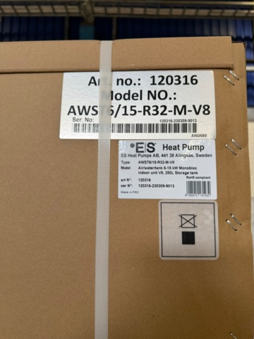1581643-2 ES Energy Save AWST 9 kW – Komplett luft/vattenvärmesystem(N2.62)