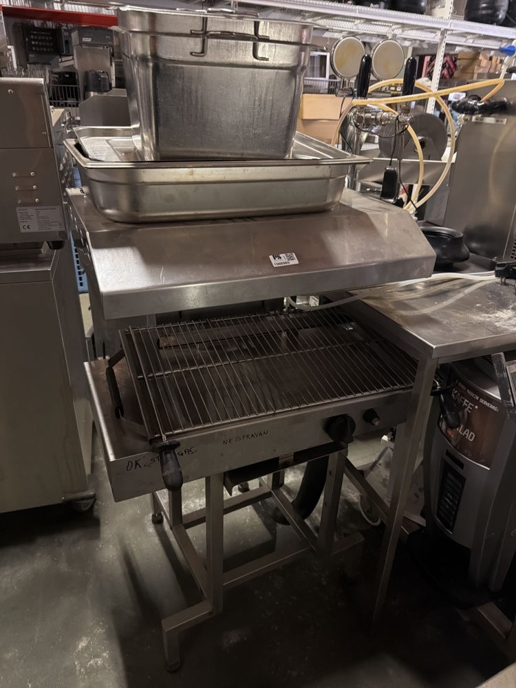 1566985-1 Salamandergrill, kantiner och stativ