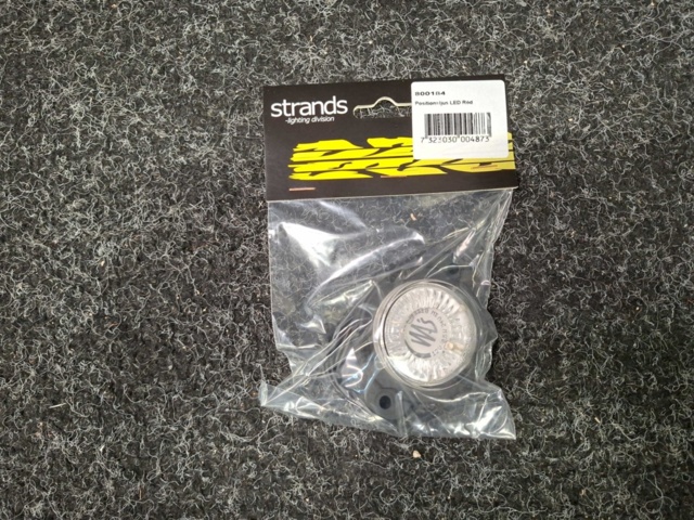1580101-2 10 st Positionsljus LED, Strands 12-24V Röd