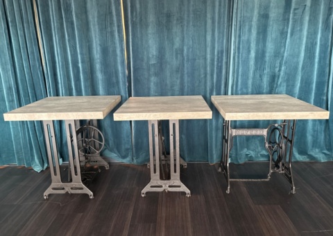 Tables 3 pcs and ceiling lamps 3 pcs