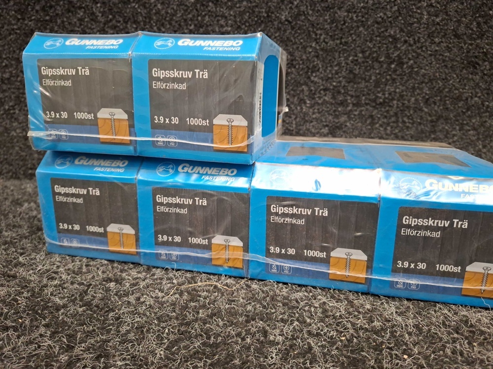 1581499-2 6000 pcs Drywall Screw Wood 3.9x30mm, Gunnebo